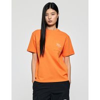 Air Mesh Graffiti Logo Pocket Shirt [Orange]