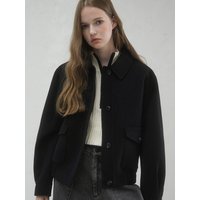 Modern Wool Loose-Fit Blazer [Black]