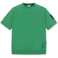 Back Logo Hidden Pocket Crewneck Woven Shirt GTAMGRX Back Logo Hidden Pocket Crewneck Woven Shirt GTAMGRX