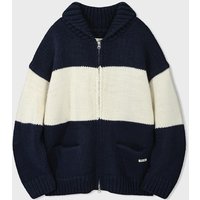 Land-line Cowichan Shawl Collar Cardigan [Navy]