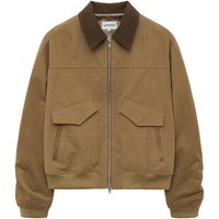Detroit Shirring Bomber Jacket [Yellow Brown]