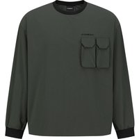 Unisex Outer Pocket Patch Woven shirt