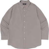 SOLID OXFORD OVERFIT SHIRT GRAY SOLID OXFORD OVERFIT SHIRT GRAY