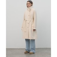 HIGH NECK TRENCH COAT [CREAM]