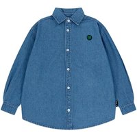 [JELLY STUDIO] Overfit Washed Denim Long Sleeve Shirt