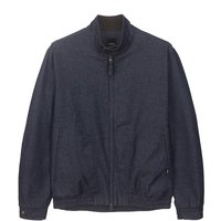 Non-fade Denim Bomber Jacket [Indigo]
