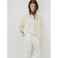 Collar Tweed Blazer [Ivory]