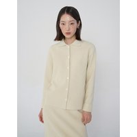 Lightweight Ribbed Cardigan [Cream]