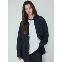 WWashed Flap Denim Shirt [Black] WC-SH
