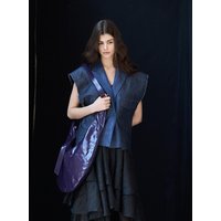 [KAIYE] Loose-fit Sleeveless Denim Blazer