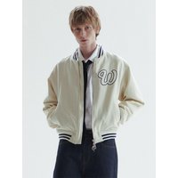 CHOWOO VARSITY JACKET [WHITE]