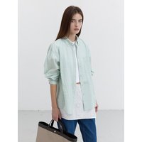 UNISEX CLASSIC CHECK OVERSHIRT SHIRT [GREEN CHECK] UDSHBT