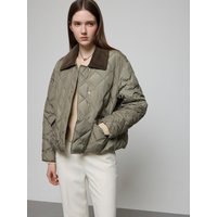 Corduroy Collar Quilted Padded Jumper Puffer DPSG Corduroy Collar Quilted Padded Jumper Puffer DPSG