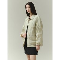 Embroidered Lettering Detail Coach Jacket ITPWJK COLOR
