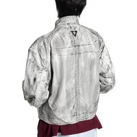 Padded Denim Biker Jacket Padded Denim Biker Jacket