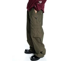 Big Wooven Cargo Trousers [Khaki]