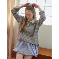 Stripe Rugby Shirt [Grey]