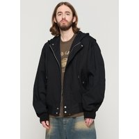 Hooded Bomber Jacket [Black]