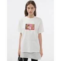 UNISEX CHILDHOOD PHOTO BIRTHDAY SHIRT [WHITE RED] UDTSBR