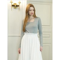 BREEZE Touch Long Sleeve Top [MELANGE GRAY]