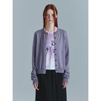 [MARGESHERWOOD] CREW NECK CARDIGAN [Lavender]
