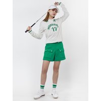 NEOPRENE CARGO POCKET GOLF SHORTS [GREEN]