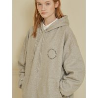 Italic Hood Hoodie [MELANGE GRAY]