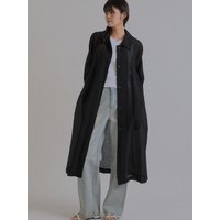 New Spring See-Through Trench Coat [Black]