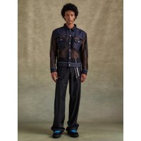 INSIDE OUT STRIPE TROERS apam [BLACK]