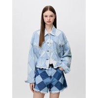 Patchwork Denim Jumper Blazer PWFNJMTWLB Patchwork Denim Jumper Blazer PWFNJMTWLB