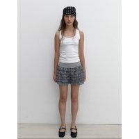 TIER CANCAN SHORTS [GREY]