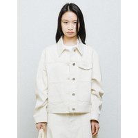 REGULAR DENIM BLAZER [cream]