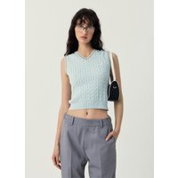 SS KOA V-NECK KNIT VEST [BLUE]