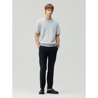 Cool Tapered Textured Stretch Semi-Formal Elastic Waist Trousers Cool Tapered Textured Stretch Semi-Formal Elastic Waist Trousers