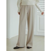 Side Point Wide Trousers [BEIGE]