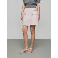 Linen Blend Culottes Shorts Pants [PK] DMSA