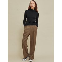 FW Long Wide Trousers [Brown]