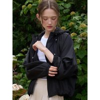 Summer See-through Windbreaker Jacket [Black] VW
