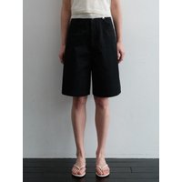 CLASSIC COTTON BERMUDA SHORTS NHCP [BLACK]