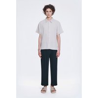 Jersey Pin-Stripe Single-Pleated Slim Trousers AIMNPSL