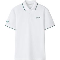 Color Block Tipped Polo shirt [White]