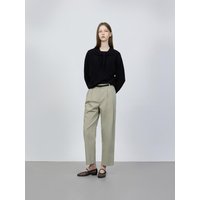 Double Pleated Casual Belted Trousers ZMSA Double Pleated Casual Belted Trousers ZMSA
