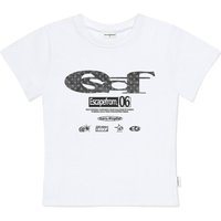 Star Denim ESCF Logo Collage Print Slim Fit Short Sleeve shirt [WHITE]