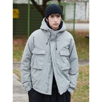 Utility High Neck Hooded Puffer Short Padded Jacket Colors Utility High Neck Hooded Puffer Short Padded Jacket Colors