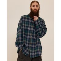 Cb Flannel Over Check Shirt Green Cb Flannel Over Check Shirt Green