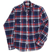 Toison Check Flannel Shirt _ Navy
