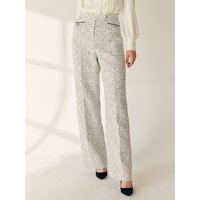 KIMBERLY Semi Wide Tweed Trousers KIMBERLY Semi Wide Tweed Trousers