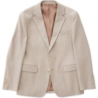 Relaxed Fit TR Spandex Jacket Beige Relaxed Fit TR Spandex Jacket Beige