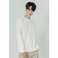 Basic Crew Neck Shirt _ White Basic Crew Neck Shirt _ White
