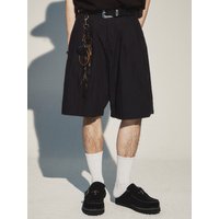 Half Banding Bermuda Shorts _ Black
